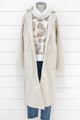 Color Block Long Coat