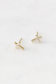 CZ Cross Studs