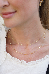 Daphne Gold Chain Necklace 16"