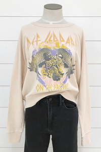 Def Leppard On the Prowl Varsity Crew Sweatshirt