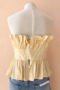 Ditsy Print Sleeveless Top