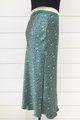 Dot Satin Bias Skirt