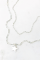 Double Layer Paper Clip Star Necklace