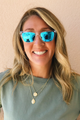 Flat Lens Cat Eye Sun Glasses