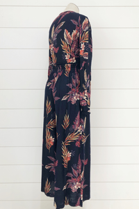 Floral Ink Wide Leg Pants