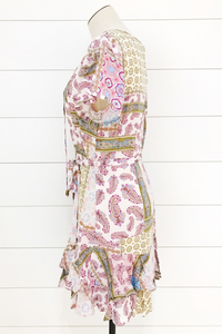 Frills Tie Waist Dress