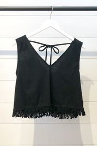 Eclipse Fringe Hem Top
