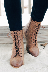 Girl Power Lace Up Booties