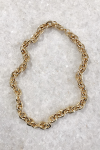 Gold Rope Chain Necklace