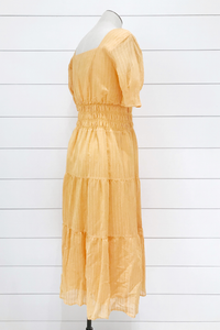 Hey Sweetheart Tiered Midi Dress