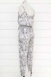 Honeycomb Surplice Jumpsuit