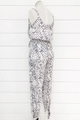 Honeycomb Surplice Jumpsuit