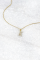 Delicate CZ Initial Necklace