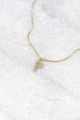 Delicate CZ Initial Necklace
