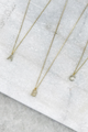 Delicate CZ Initial Necklace