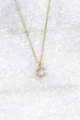 Delicate CZ Initial Necklace