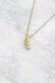 Delicate CZ Initial Necklace