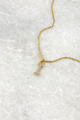 Delicate CZ Initial Necklace