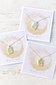 Squared Initial Coin Necklace