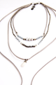 Leather & Bead Layered Necklace - House of Lucky