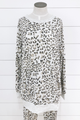Leaopard French Terry Long Sleeve Top