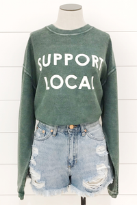 Support Local Corded Sweatshirt