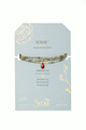 Teardrop Stone Wrap Bracelet