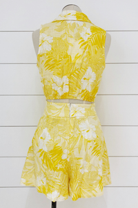 Mellow Yellow Button Up Tank
