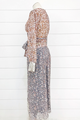 Misty Leopard Midi Skirt