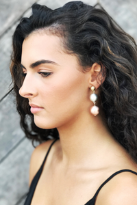 Multi Gold 3 Ball Earrings - House of Lucky