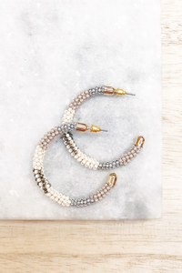 Multi Tone Bead Hoops