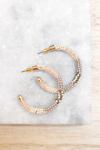 Multi Tone Bead Hoops