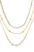 Triple Layer Mixed Chain Necklace