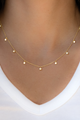 Opal & CZ Charm Necklace