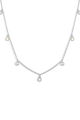 Opal & CZ Charm Necklace