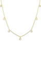 Opal & CZ Charm Necklace