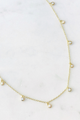 Opal & CZ Charm Necklace