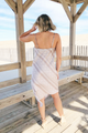Paisley Satin Midi Dress