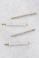 Pearls & CZ Clips Set