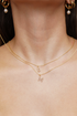 Dainty Love Pearl Initial Necklace