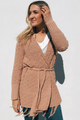 Pink Frost Belted Sweater