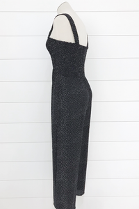 Polka Dot Smocked Jumpsuit