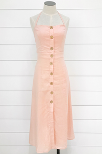Pretty In Pink Halter Dress