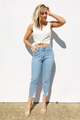 Rainbow Cloud Mom Jeans