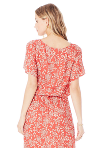 Red Heart Cheetah Top