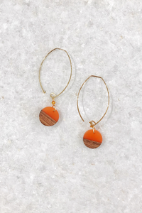 Resin Disc Earrings