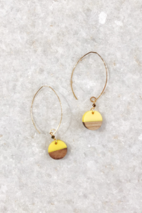 Resin Disc Earrings