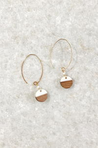 Resin Disc Earrings