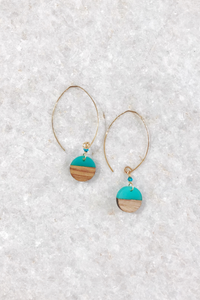 Resin Disc Earrings