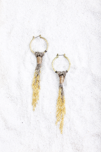 Ring & Chain Tassel Earring - House of Lucky